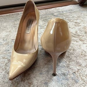Jimmy Choo nude pumps